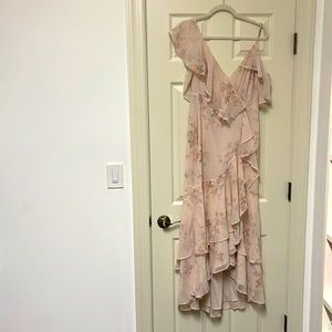 Pink floral dress